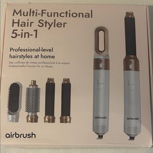 Multi-Functional Hair Styler 5-in-1 - Silver and Black
